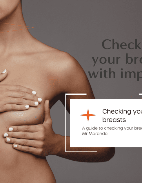 Checking your breasts with implants